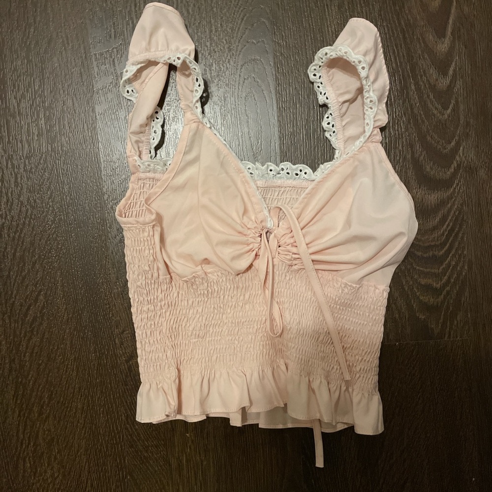 Pink summer tank top! Not branded, from a local boutique